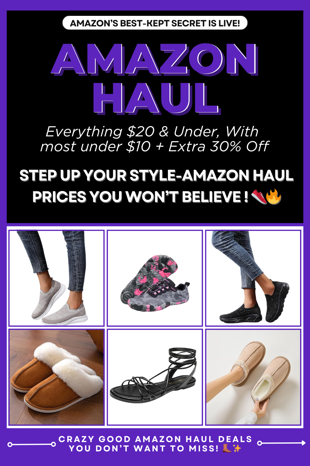 Amazon Haul Shoe, Boot and Bag Steals – Trendy & Affordable Finds Under $20!
