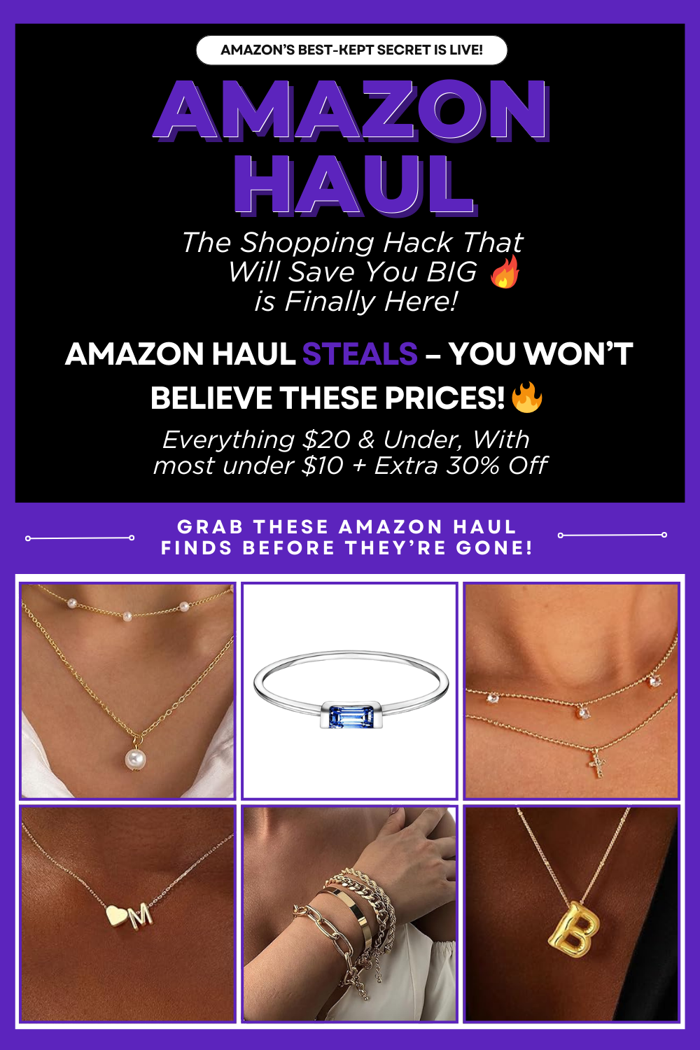 Shop Stunning & Affordable Jewelry –
 Amazon Haul Finds!