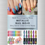 Eye-catching metallic and neon summer nail art including chrome, rainbow finishes, and vibrant colors for bold seasonal style