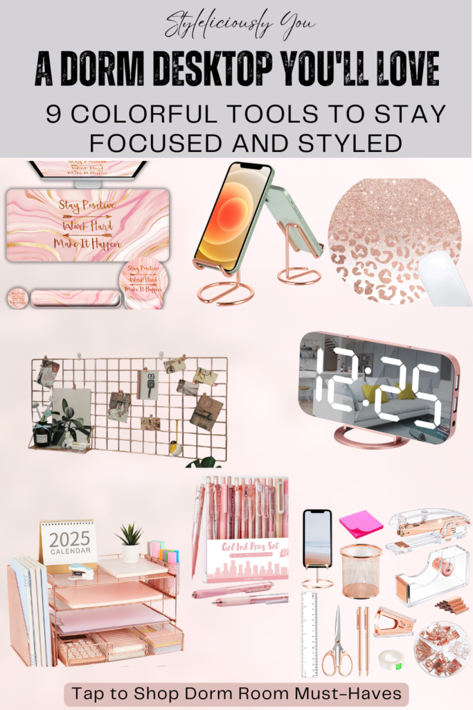 Rose Gold Dorm Goals - Desktop