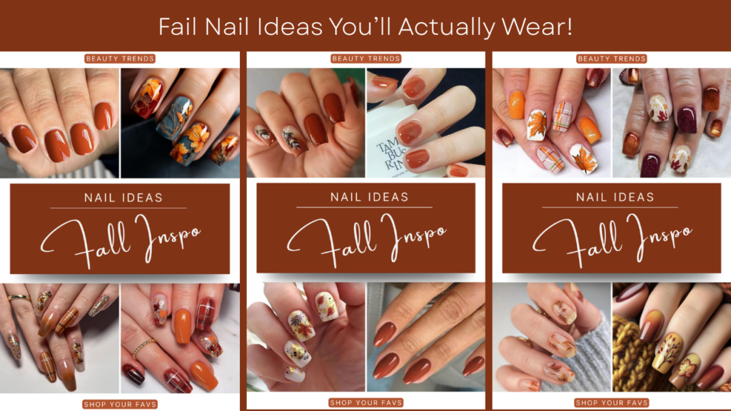Caramel nails fall 2025 – warm golden-brown nail ideas with glossy, glitter, and ombré press-on sets for cozy autumn inspiration.